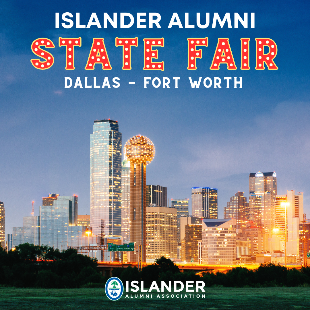 Islander Alumni State Fair , Dallas-Fort Worth. Dallas downtown skyline.