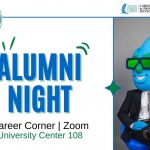 Alumni Night in the Career Corner Monday, November 18, from 5 p.m. to 7 p.m.
